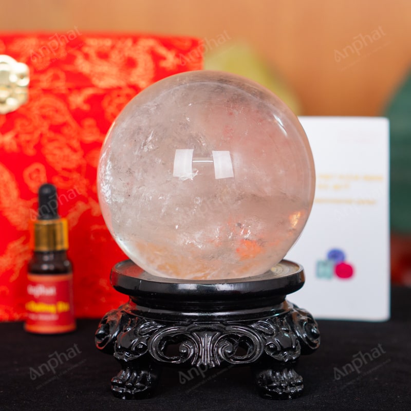 Quả Cầu Thạch Anh Trắng 5A 1,46kg 011-0895A-1,46