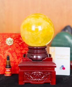 Quả Cầu Thạch Anh Vàng 5A 2,63kg 011-0915A-2,63