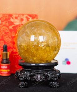 Quả Cầu Thạch Anh Vàng 6A 1,5kg 011-0916A-1,5