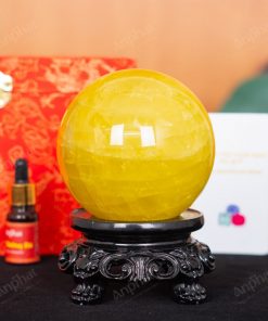 Quả Cầu Thạch Anh Vàng 6A 1,64kg 011-0916A-1,64