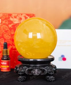 Quả Cầu Thạch Anh Vàng Có Sao 6A 1,59kg 012-0916A-1,59