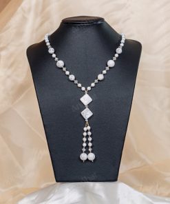 Vòng Cổ Howlite Trắng 1A 138-0281A-AP