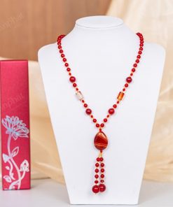 Vòng Cổ Mã Não Đỏ 1A 138-0281A-AP