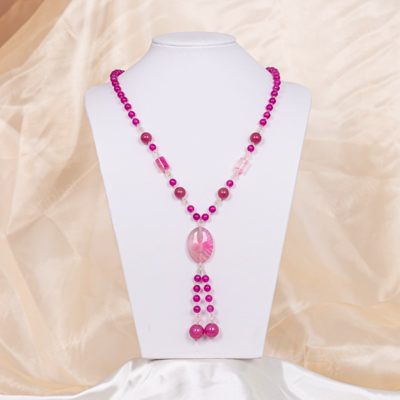 Vòng Cổ Mã Não Hồng 1A 138-0281A-AP