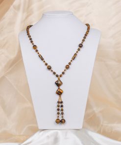 Vòng Cổ Mắt Hổ Vàng Nâu 1A 138-0281A-AP