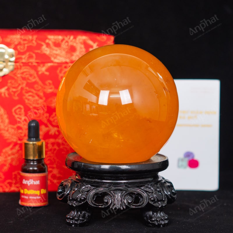 Quả Cầu Canxit Vàng 5A 1,74kg 011-0075A-1,74