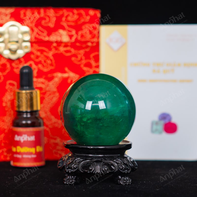 Quả Cầu Fluorite Xanh 5A 0,27kg 011-0135A-0,27