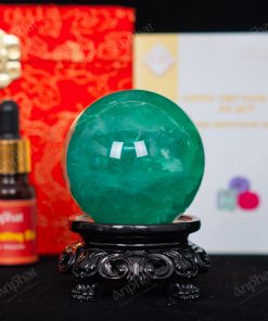 Quả Cầu Fluorite Xanh 5A 0,4kg 011-0135A-0,4