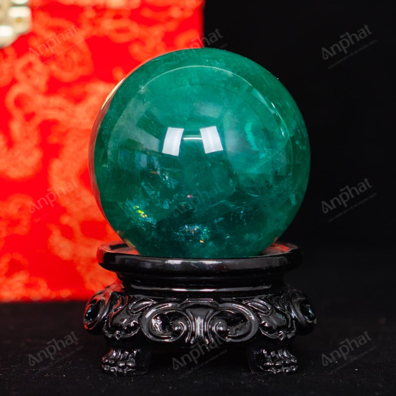 Quả Cầu Fluorite Xanh 5A 0,41kg 011-0135A-0,41
