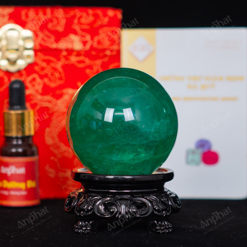 Quả Cầu Fluorite Xanh 5A 0,43kg 011-0135A-0,43