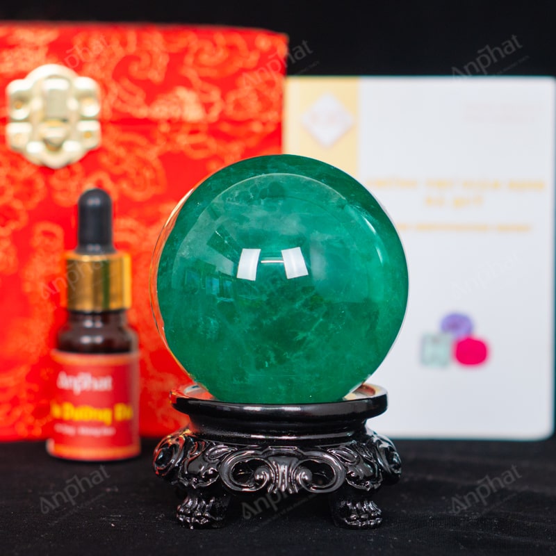 Quả Cầu Fluorite Xanh 5A 0,53kg 011-0135A-0,53