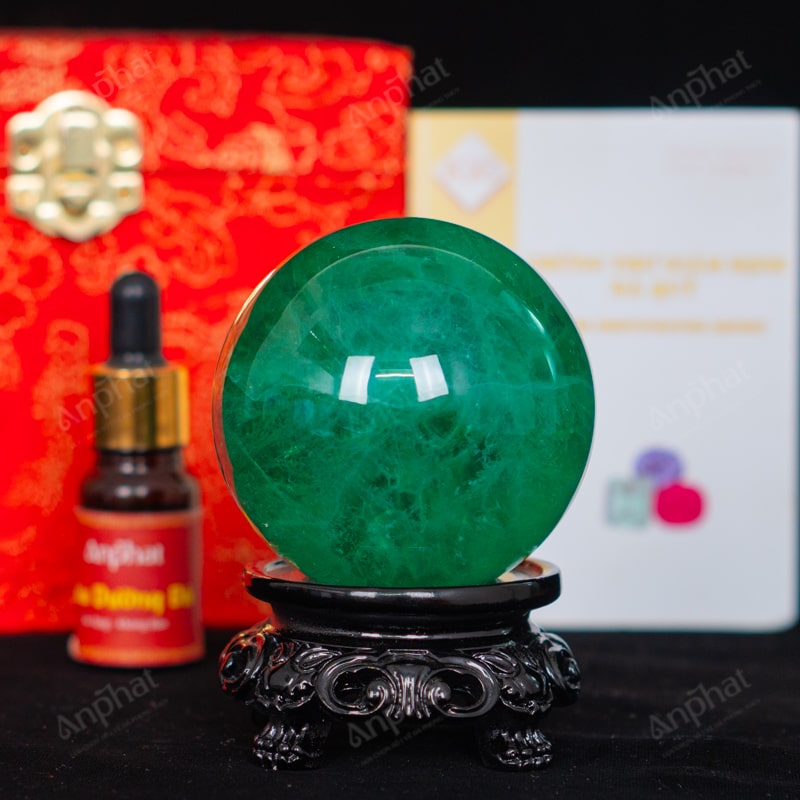 Quả Cầu Fluorite Xanh 5A 0,55kg 011-0135A-0,55