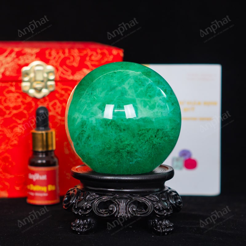 Quả Cầu Fluorite Xanh 5A 1,04kg 011-0135A-1,04