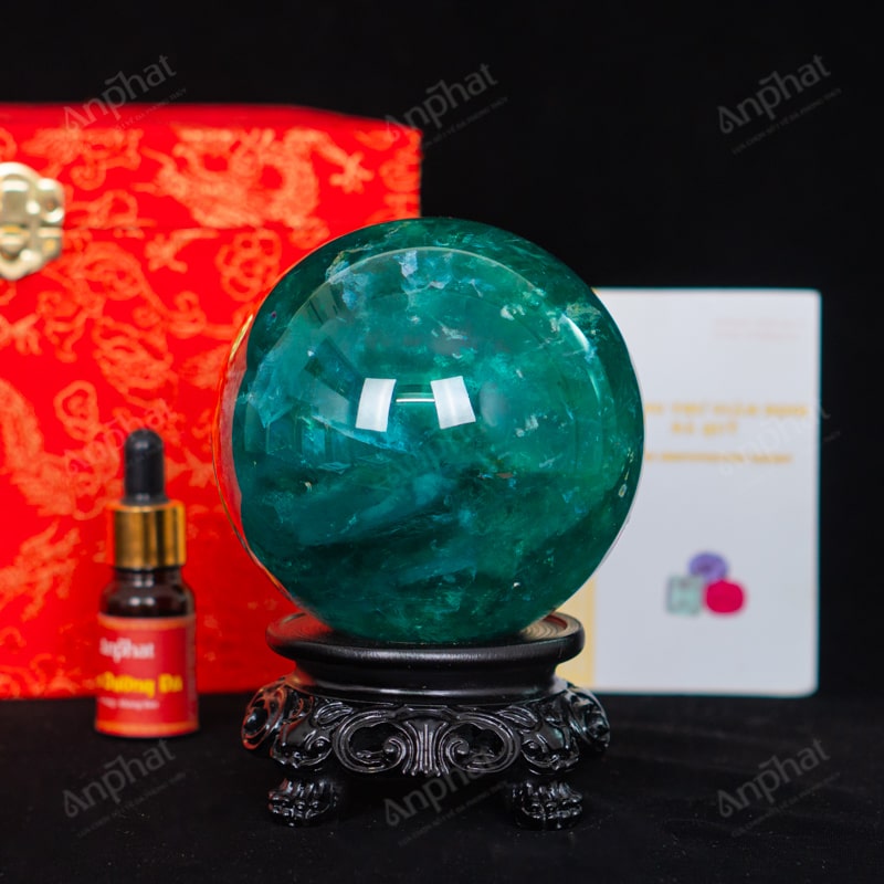 Quả Cầu Fluorite Xanh 5A 1,83kg 011-0135A-1,83