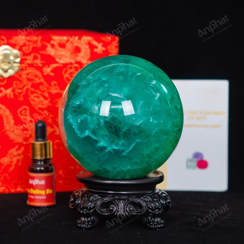 Quả Cầu Fluorite Xanh 5A 2,01kg 011-0135A-2,01