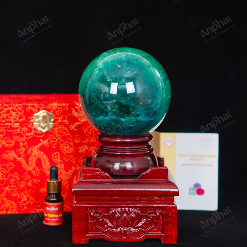 Quả Cầu Fluorite Xanh 5A 2,72kg 011-0135A-2,72