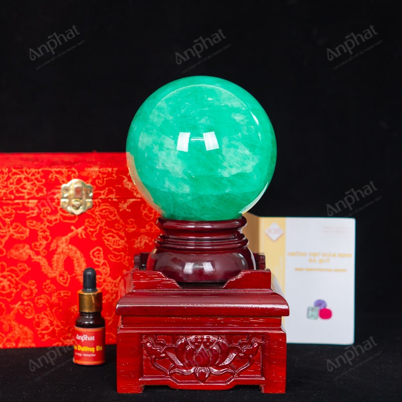 Quả Cầu Fluorite Xanh 5A 2,73kg 011-0135A-2,73