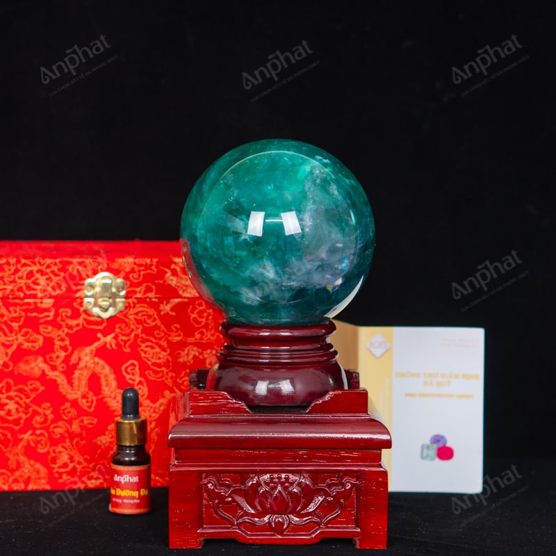 Quả Cầu Fluorite Xanh 5A 2,79kg 011-0135A-2,79