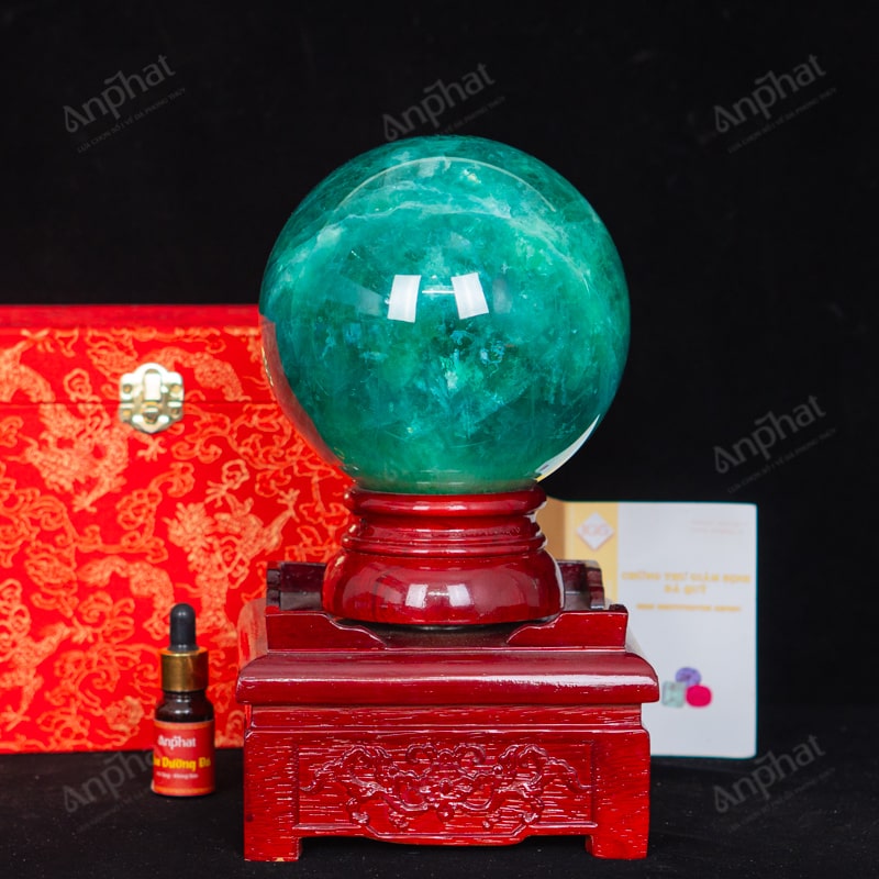 Quả Cầu Fluorite Xanh 5A 5,38kg 011-0135A-5,38