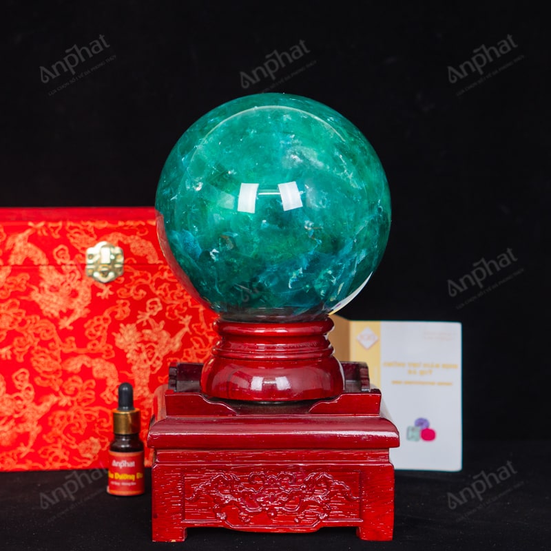 Quả Cầu Fluorite Xanh 5A 6,51kg 011-0135A-6,51