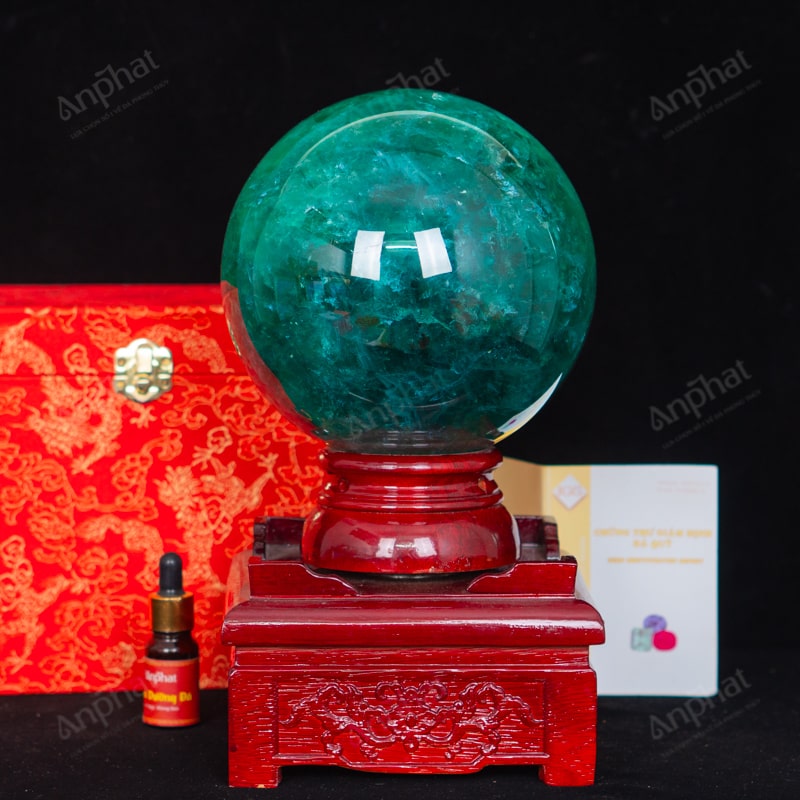 Quả Cầu Fluorite Xanh 5A 7,42kg 011-0135A-7,42
