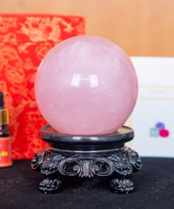 Quả Cầu Thạch Anh Hồng 4A 1,34kg 011-0764A-1,34