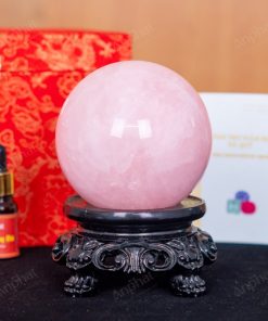 Quả Cầu Thạch Anh Hồng 4A 1,35kg 011-0764A-1,35