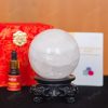 Quả Cầu Thạch Anh Trắng Dừa 2A 1,08kg 011-0882A-1,08