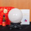 Quả Cầu Thạch Anh Trắng Dừa 2A 1,11kg 011-0882A-1,11