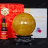 Quả Cầu Thạch Anh Vàng 4A Có Sao 0,6kg 012-0914A-0,6