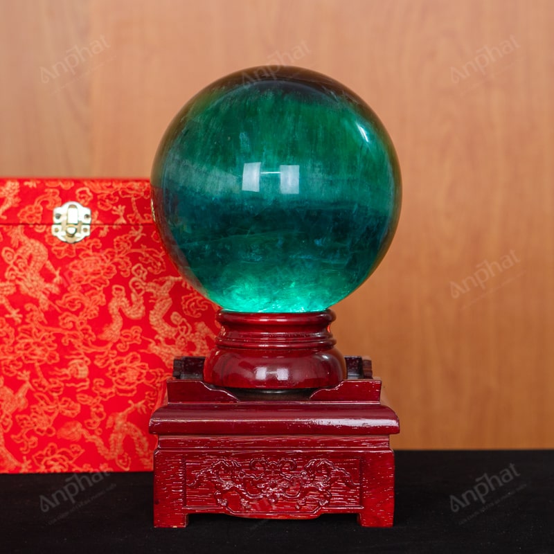 Quả Cầu Fluorite Xanh 5A 8,27kg 011-0135A-8,27