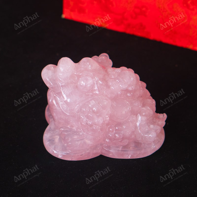 Thiềm Thừ Thạch Anh Hồng 2A 0,7kg 063-0762A-0,7