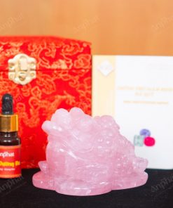 Thiềm Thừ Thạch Anh Hồng 2A 0,7kg 063-0762A-0,7