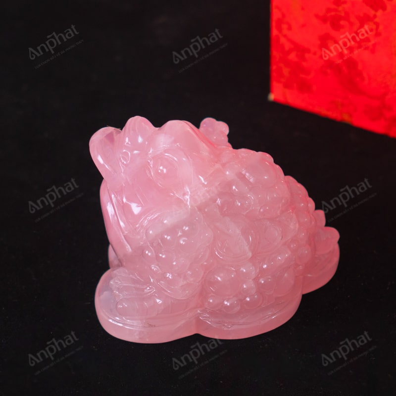 Thiềm Thừ Thạch Anh Hồng 2A 0,88kg 063-0762A-0,88