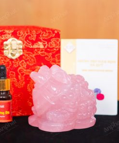 Thiềm Thừ Thạch Anh Hồng 2A 0,88kg 063-0762A-0,88