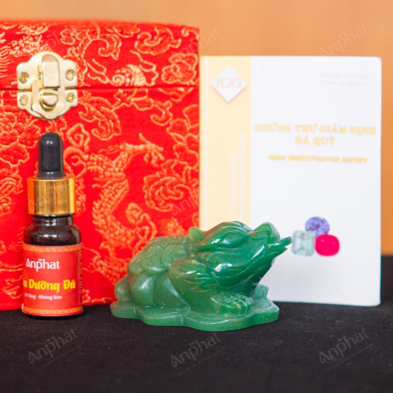 Thiềm Thừ Thạch Anh Xanh 1A 0,22kg 063-0931A-0,22