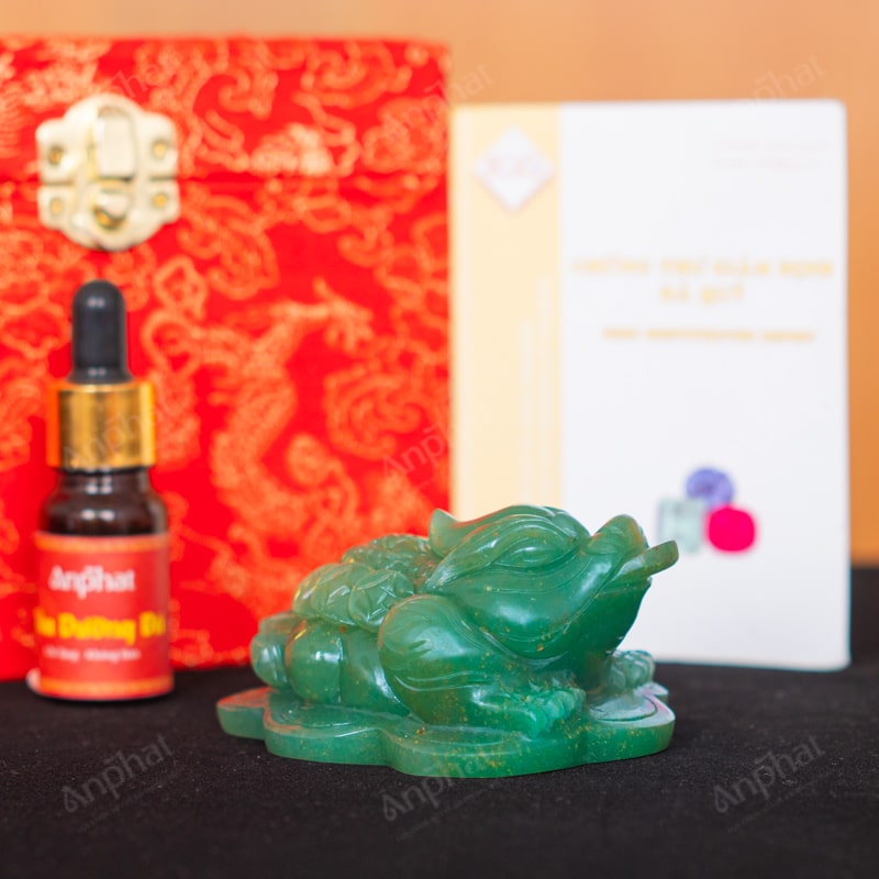 Thiềm Thừ Thạch Anh Xanh 1A 0,26kg 063-0931A-0,26