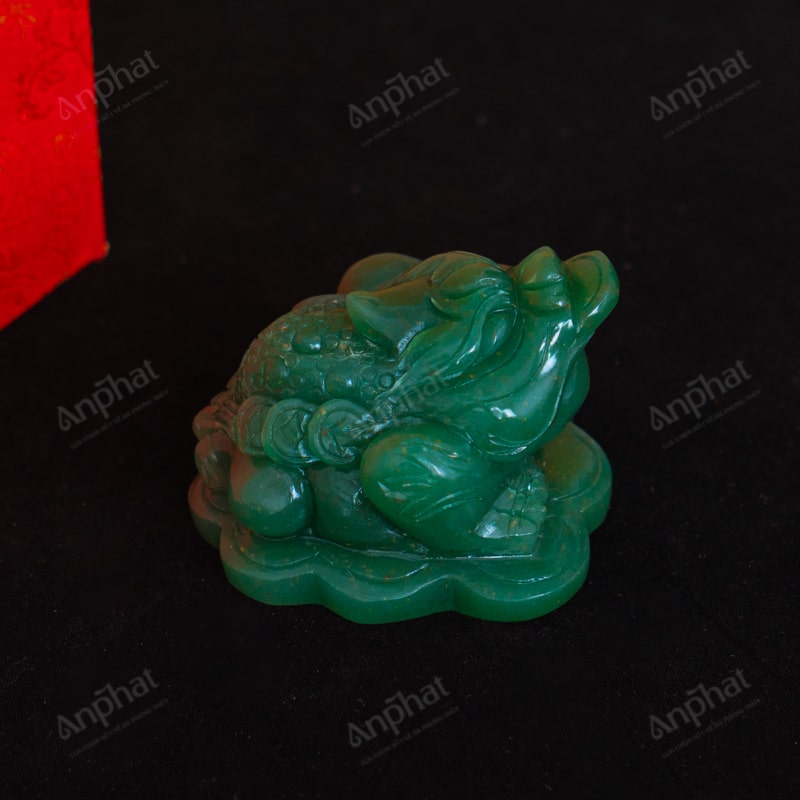 Thiềm Thừ Thạch Anh Xanh 1A 0,39kg 063-0931A-0,39