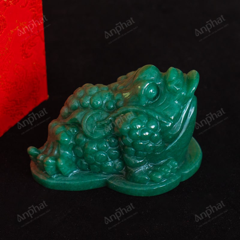 Thiềm Thừ Thạch Anh Xanh 3A 0,63kg 063-0933A-0,63