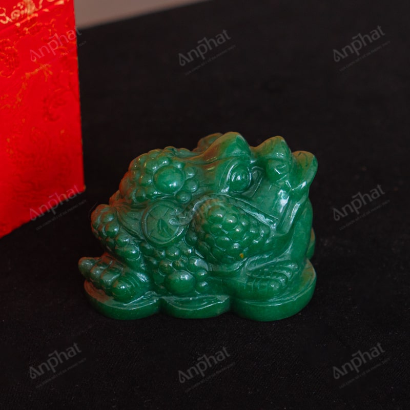 Thiềm Thừ Thạch Anh Xanh 3A 0,72kg 063-0933A-0,72