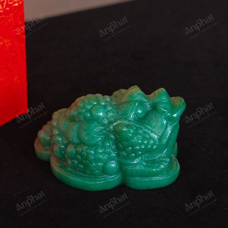 Thiềm Thừ Thạch Anh Xanh 3A 0,73kg 063-0933A-0,73