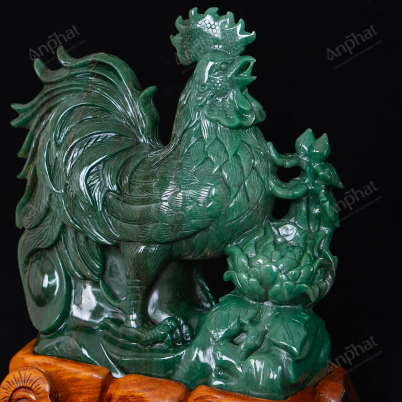 Gà Trống Mẫu Đơn Thạch Anh Xanh 13,1kg 072-093C20-13,1