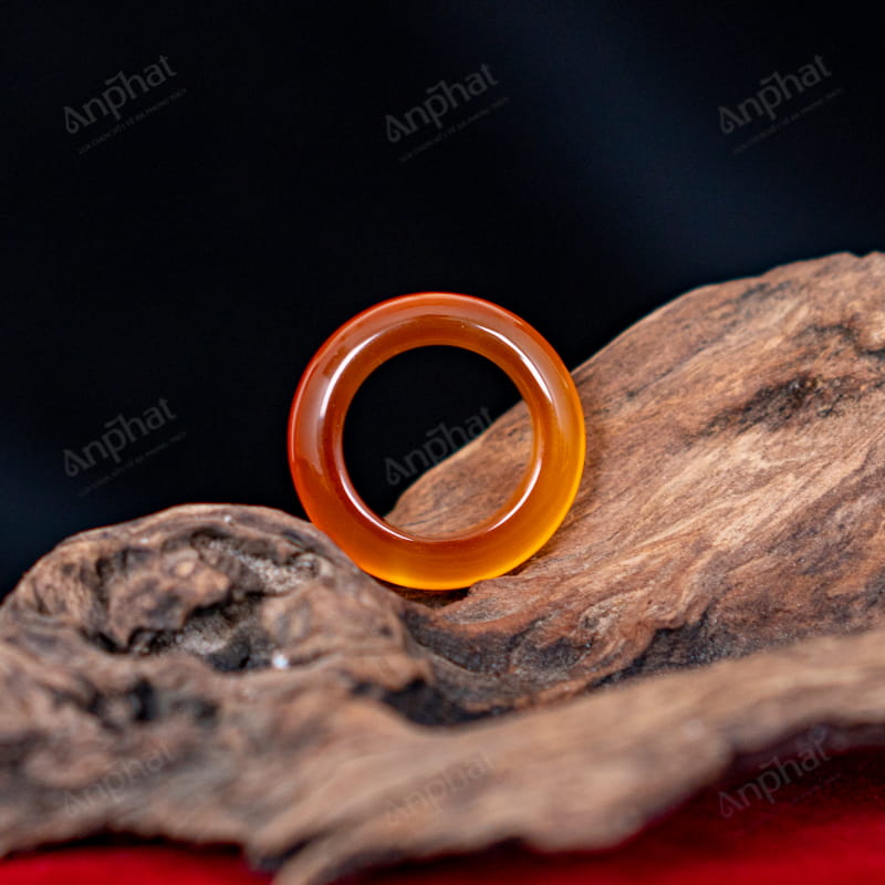 Nhẫn Bản Liền Mã Não Bắc Giang Hồng 2A 116-1262A-AP