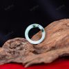Nhẫn Bản Liền Ngọc Jade Xanh 2A 116-0502A-AP