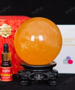 Quả Cầu Canxit Vàng 5A 1,38kg 011-0075A-1,38