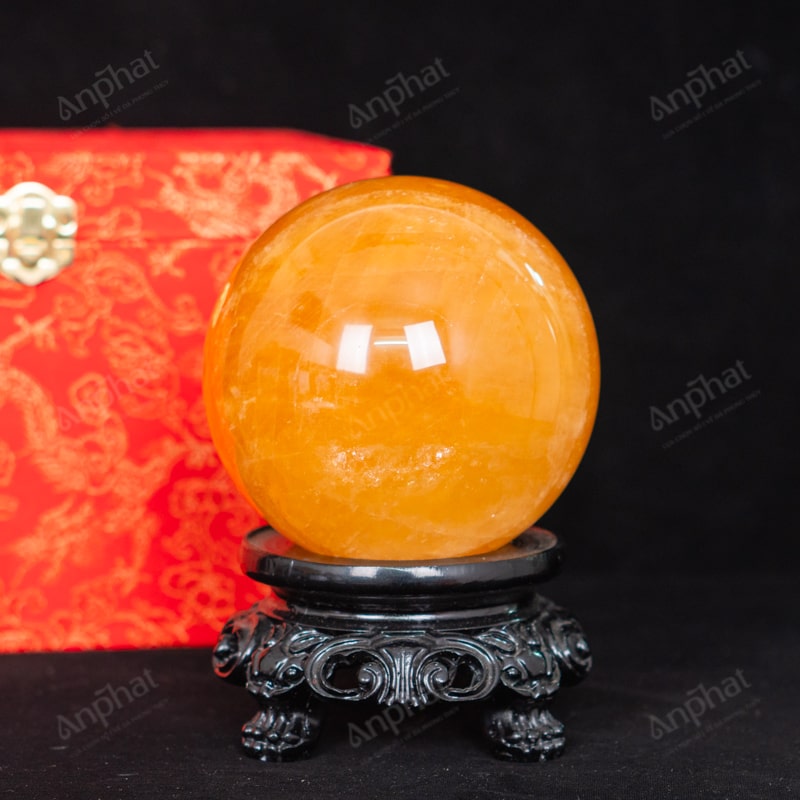 Quả Cầu Canxit Vàng 5A 1,83kg 011-0075A-1,83