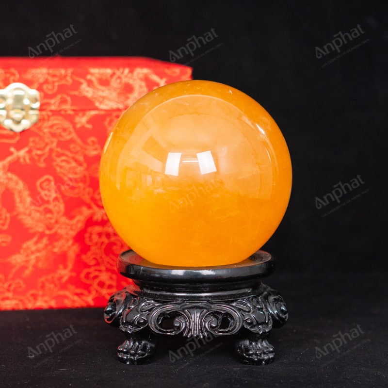 Quả Cầu Canxit Vàng 5A 1,84kg 011-0075A-1,84