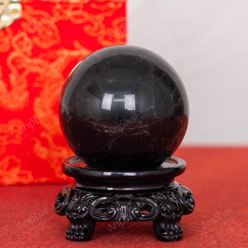 Quả Cầu Thạch Anh Đen 3A 0,31kg 011-0753A-0,31