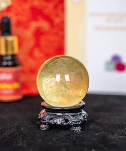 Quả Cầu Thạch Anh Vàng 8A 0,09kg 011-0918A-0,09