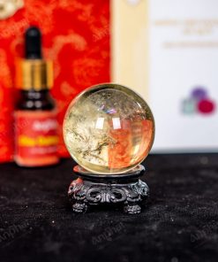 Quả Cầu Thạch Anh Vàng 8A 0,11kg 011-0918A-0,11